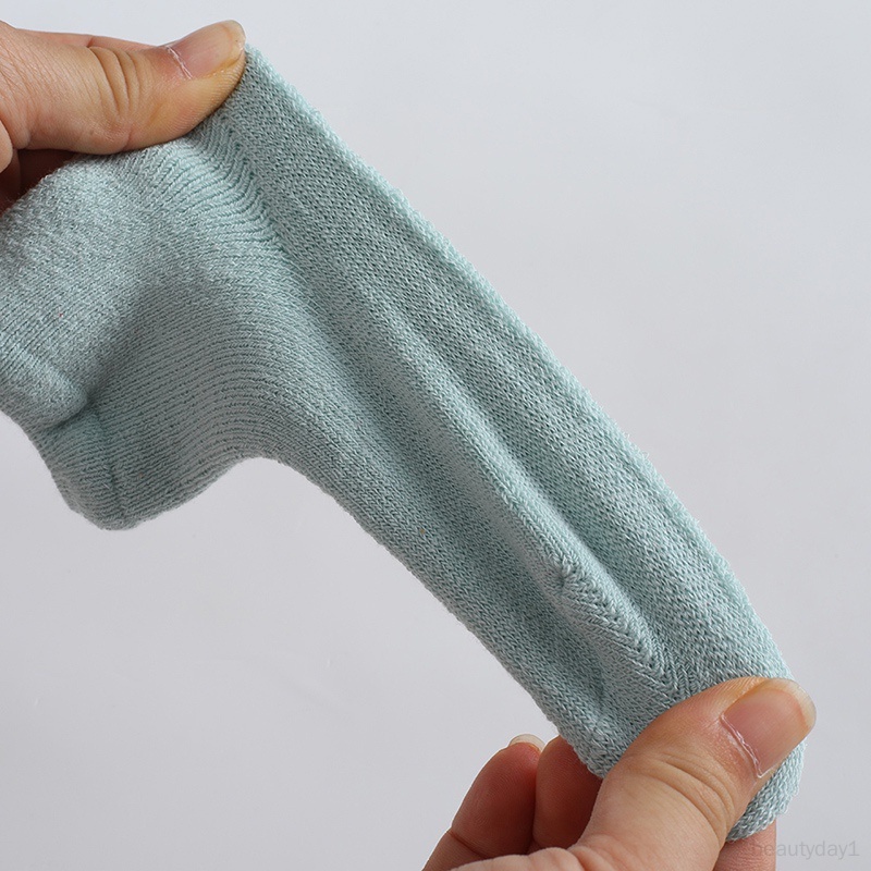 Vớ cotton Màu Trơn Đơn Giản Thoáng Khí Chống Trượt Dành Cho Em Bé
