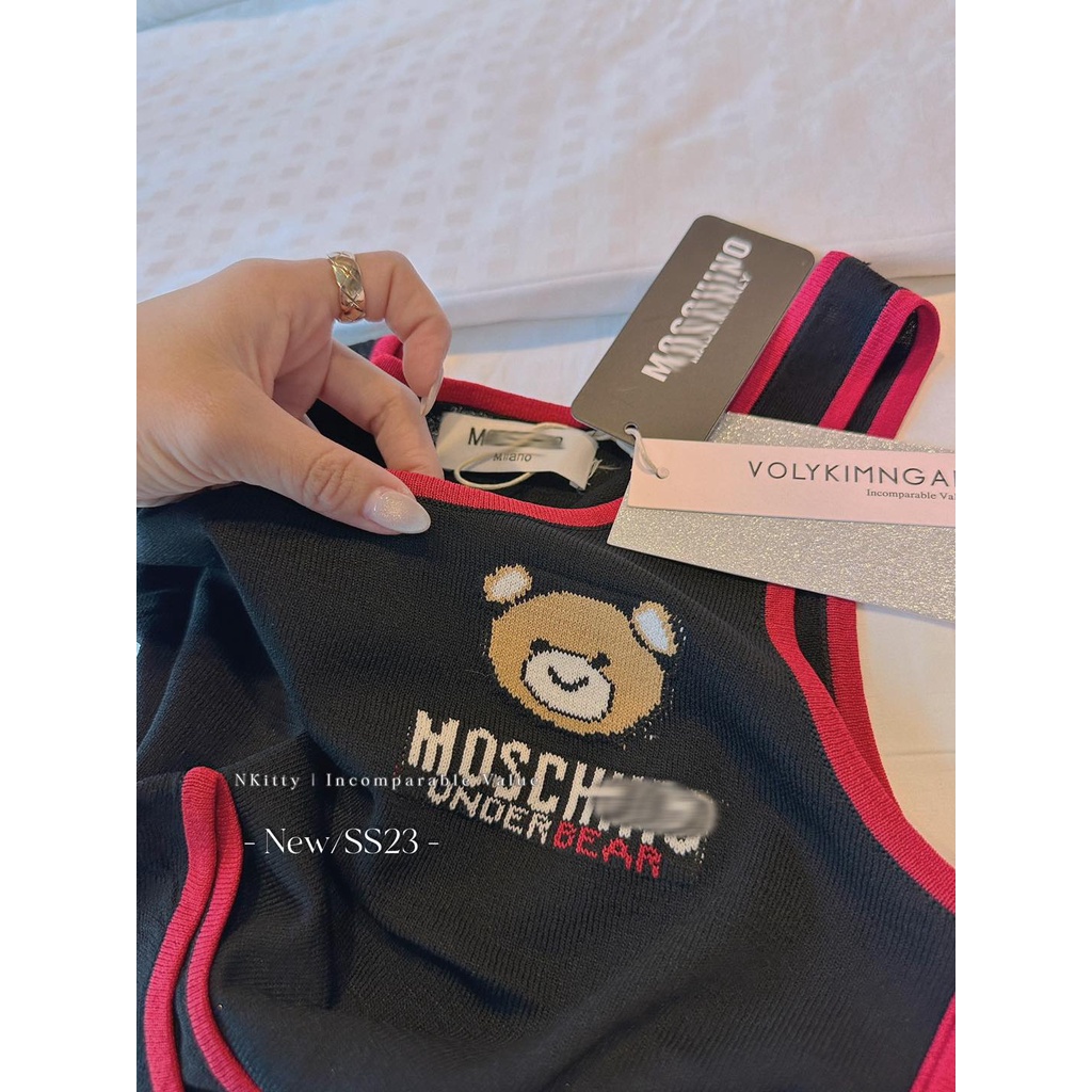 Ju.mp bi.kini mos.chino thêu gấu