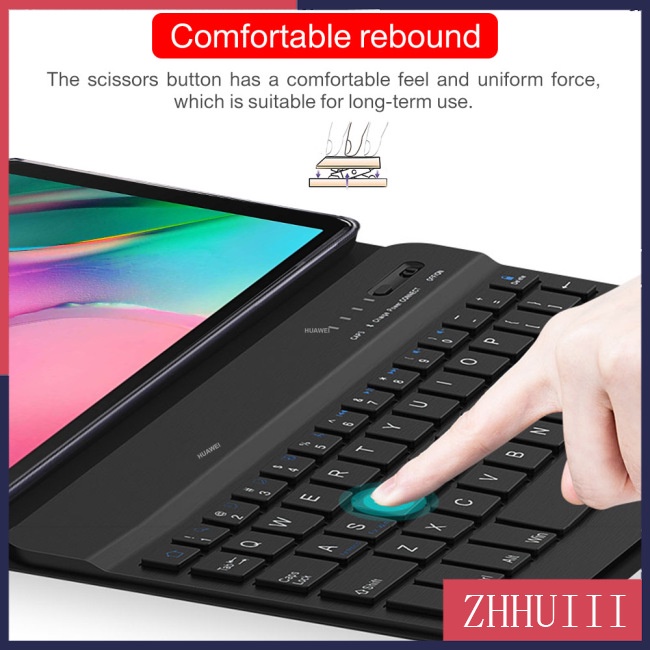 Bàn Phím bluetooth Không Dây Nhiều Màu Sắc Cho samsung galaxy tab a 10.1inch 2019 sm-t510 / t515 pu