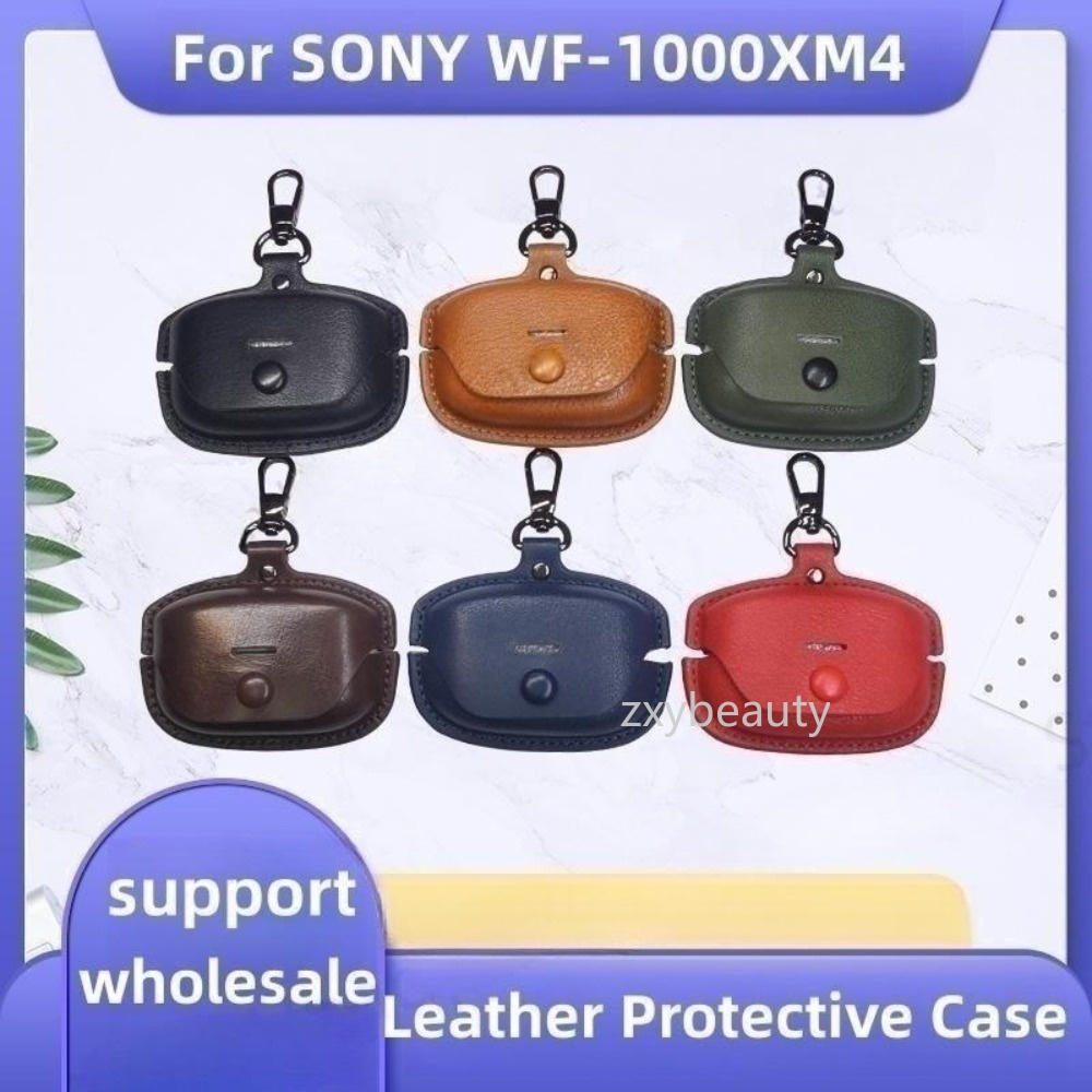 Bao Da pu Mềm Có Khóa Kim Loại Cao Cấp Cho sony wf1000xm4 sony wf1000xm4 wf1000xm5 wf-1000xm5 Ốp