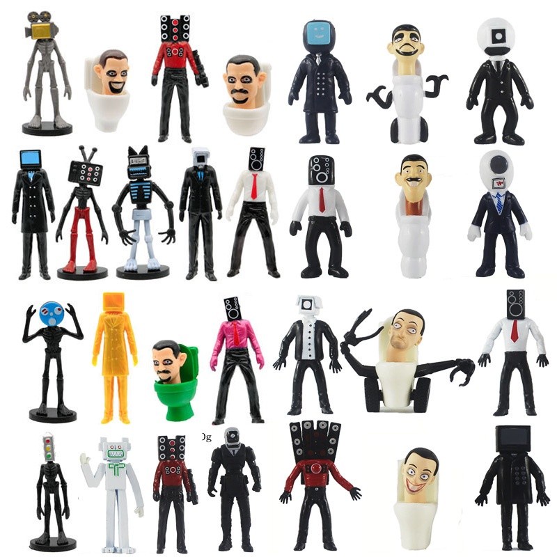 Sở Thích Skibidi Vệ Sinh Mẫu Minifigure Diễn Giả Ông Chủ Camera Người Màn Hình Người Mẫu Búp Bê Đồ Chơi Dành Cho Trẻ Em Bán