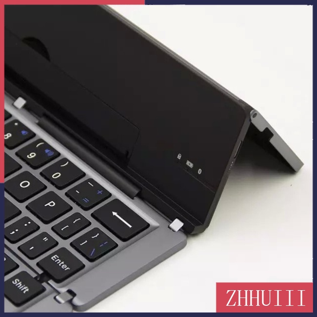 Bàn Phím bluetooth Không Dây Gấp Gọn f18 Bằng Hợp Kim Nhôm Cho iphone ipad pc