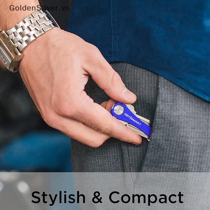 1 Móc Chìa Khóa Thông Minh Bằng Kim Loại Màu Vàng Bạc diy vn