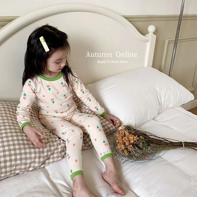 Bộ Đồ Ngủ Nhung Dài Tay Phong Cách Đức Thời Trang Thu Đông 90-140cm