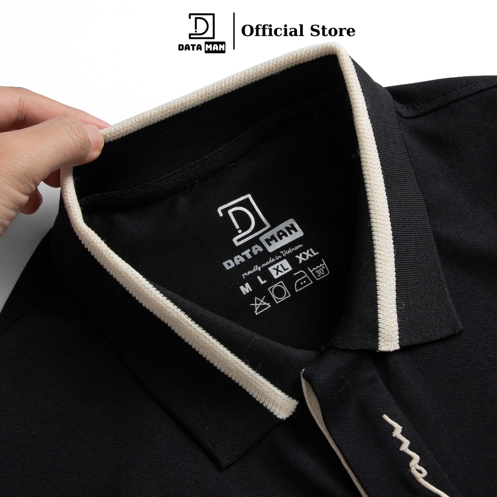 Áo Polo Nam DATAMAN cổ bẻ thêu nẹp, vải cá sấu CVC cao cấp, nam tính, trẻ trung, thanh lịch - PLV2305