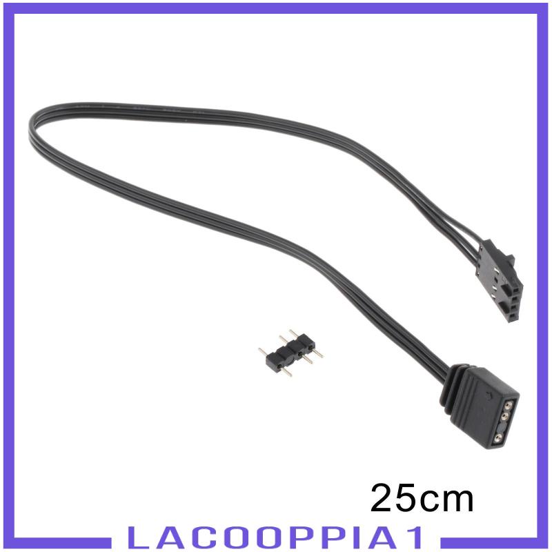 Cáp Chuyển Đổi Quạt Từ 4 pin rgb Sang argb 5v 3 pin Màu Đen
