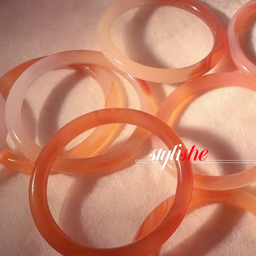 Kính Vòng Tay Mặt Đá Giả Ngọc Bích Phong Cách Trung Hoa Sang Trọng Cho Nữ