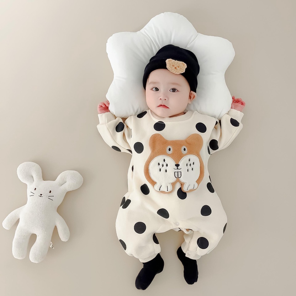 Quần áo trẻ em bộ body dài tay bodysuit áo liền quần bộ đồ liền thân Babyshop88 cho bé trai bé gái M28.8.23-3