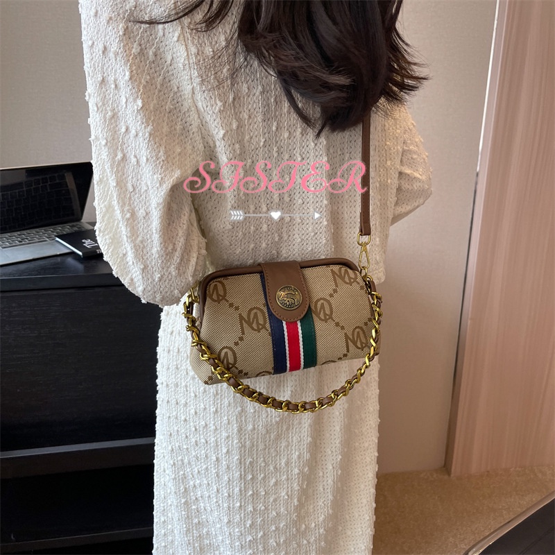 SISTER  Túi đeo chéo Túi Vải nữ 2023 NEW  Korean Style Trendy Thoải mái Thanh lịch L91T19B6 37Z230910