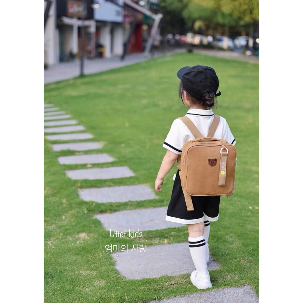 BALO HÌNH GẤU PHONG CÁCH HÀN QUỐC CHO BÉ GÁI VÀ BÉ TRAI RẤT ĐẸP