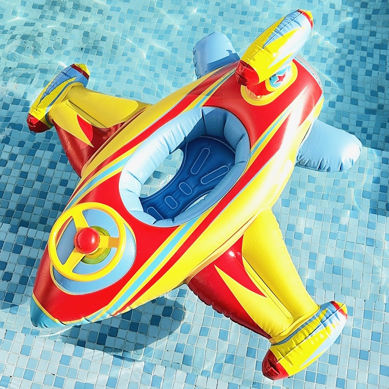 Phao bơi xỏ chân cho bé trai và bé gái có bánh lái họa tiết nghộ nghĩnh phù hợp cho bé từ 1 tuổi đến 6 tuổi