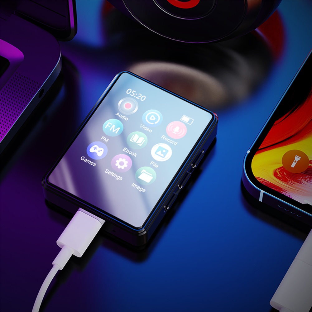 Máy Nghe Nhạc mp3 bluetooth 5.0 mini Màn Hình Cảm Ứng 1.8inch