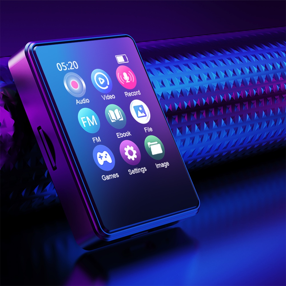 Máy Nghe Nhạc mp3 bluetooth 5.0 mini Màn Hình Cảm Ứng 1.8inch