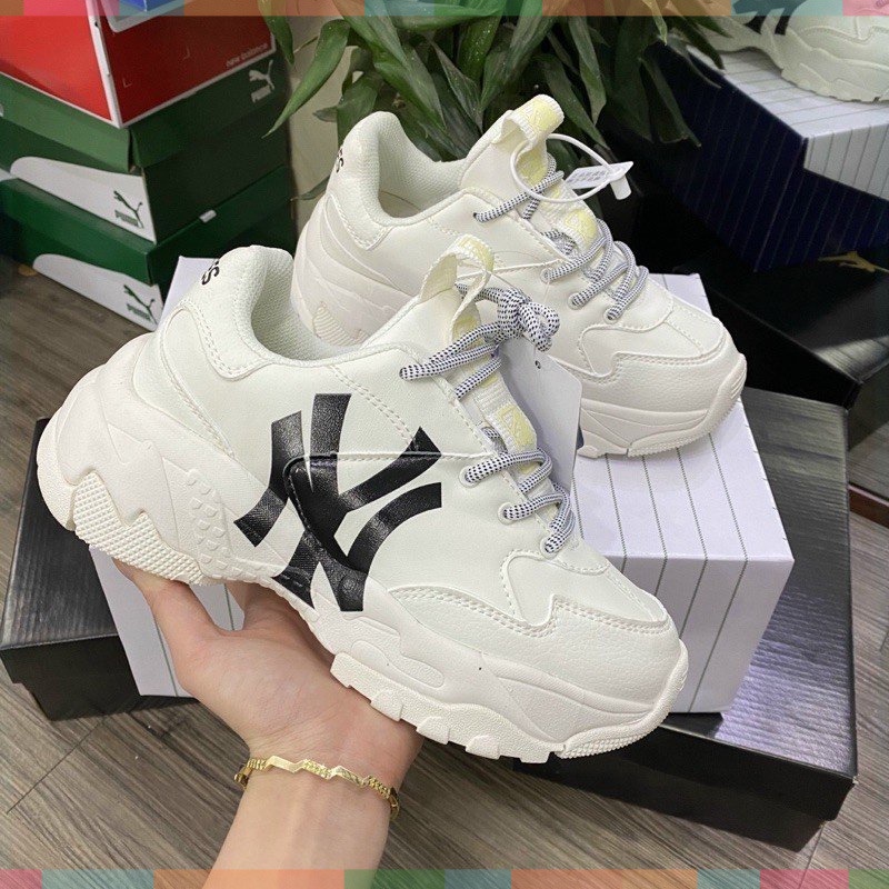 Giày thế thao 𝗠𝗟𝗕 Ny chữ đen full bill box, Giày sneaker nam nữ logo in 3D mới nhất 2023 cao cấp G289
