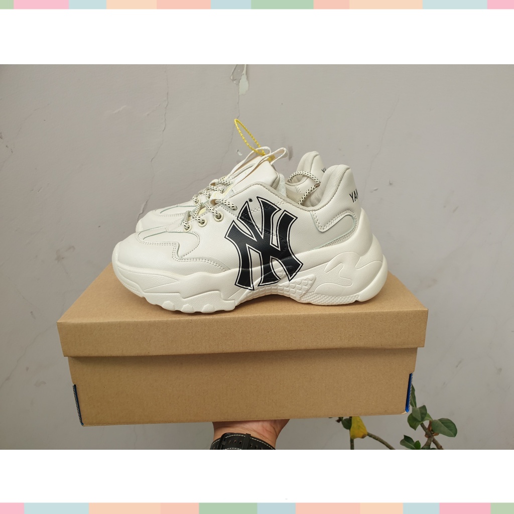 Giày thế thao 𝗠𝗟𝗕 Ny chữ đen full bill box, Giày sneaker nam nữ logo in 3D mới nhất 2023 cao cấp G289