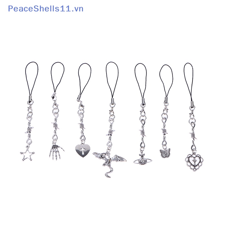 Dây Đeo Điện Thoại y2k Họa Tiết Bướm Ngôi Sao Thời Trang