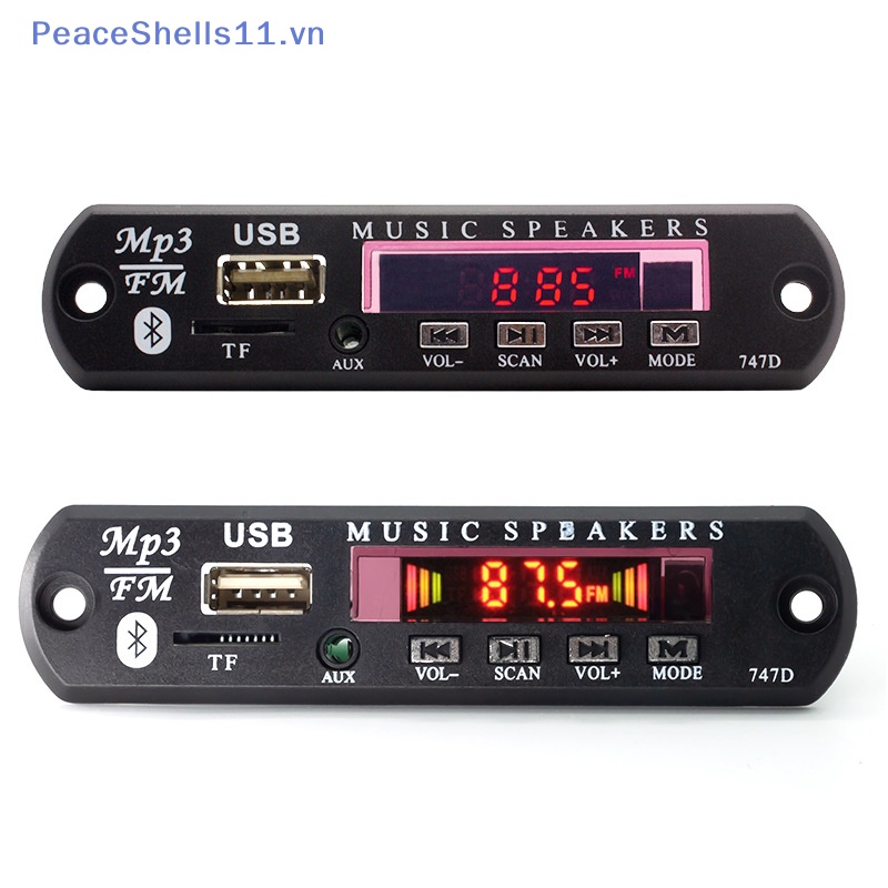 Bảng Mạch Khuếch Đại Tín Hiệu Âm Thanh fm bluetooth 5.0 mp3 usb Mô-Đun aux 3.5 mm Cho Xe Hơi