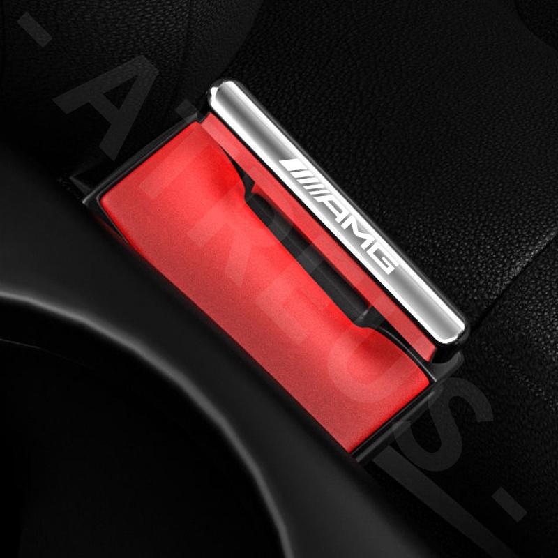 1/2 Chiếc Mercedes Benz AMG Chốt Khóa Dây Đai An Toàn Giảm Thanh Mini Bằng Hợp Kim Kẽm Cho Mercedes Benz EQE EQC W207 W211 W205 W212 W204 W220 W206 W124 W213 W218 W222