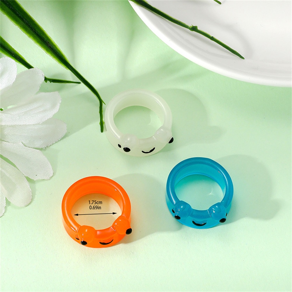 Nhẫn Hình Ếch Phát Sáng Thời Trang