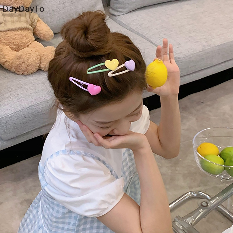 1 Kẹp Tóc Hình Trái Tim Đáng Yêu Cho Bé Gái
