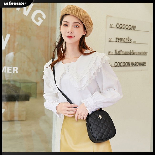 Túi Đeo Chéo mini Bằng Da pu Kèm Dây Đeo Sợi Xích Thời Trang Cho Nữ