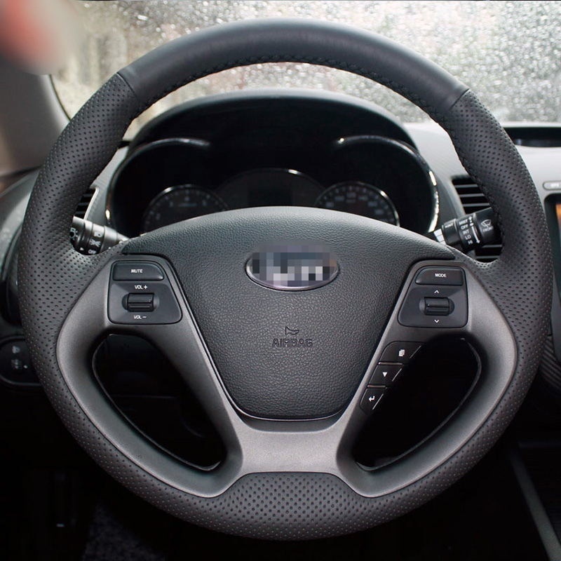 Đen Bọc Vô Lăng Xe Hơi kia k3 2013 k3s 2014 k2 rio 2015 2016 ceed 2012-2017 cerato 2013-2017