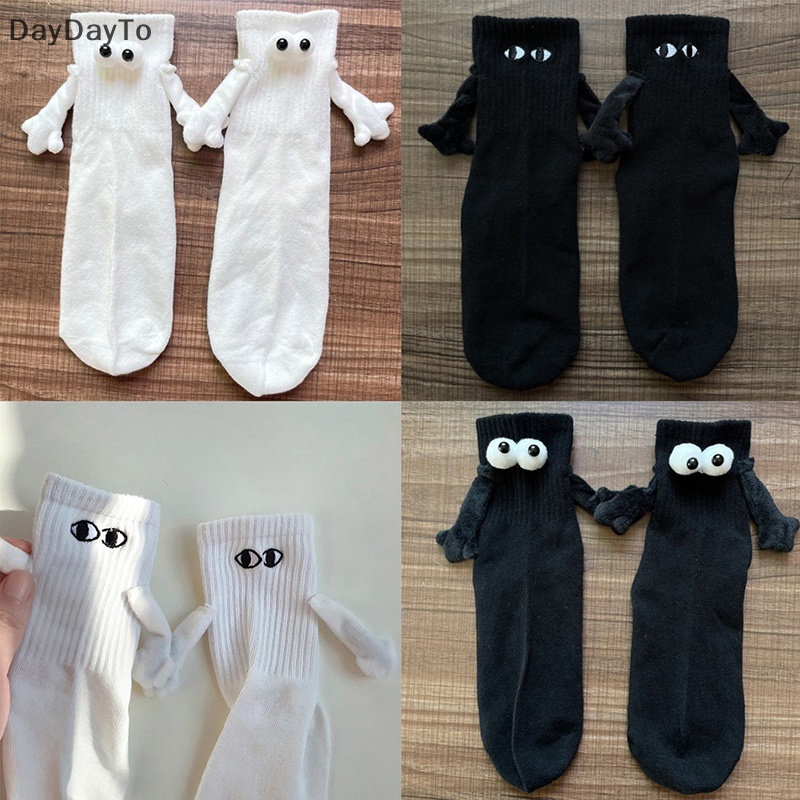 1 Đôi Vớ In Hình Đôi Mắt Hoạt Hình Vui Nhộn Sáng Tạo Thời Trang Cho Cặp Đôi