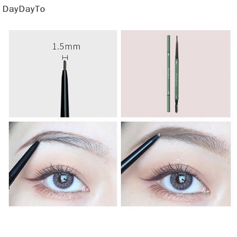 Bút Chì Kẻ Lông Mày daydayto Hai Đầu Siêu Mảnh Chống Thấm Nước Và Mồ Hôi Trang Điểm Tự Nhiên Lâu Trôi lasg
