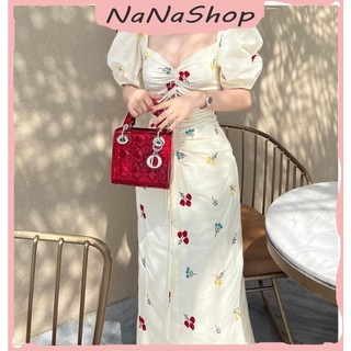 [New Sales 2024] Váy đầm trắng babydoll hoa cúc dáng dài body dây thắt sau eo du lịch xuân biển
