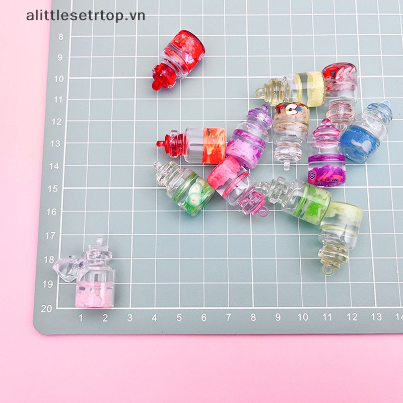 Bộ 1 / 5 Bình Điều Ước mini Dạ Quang Trang Trí Nhà Búp Bê / Tiểu Cảnh diy