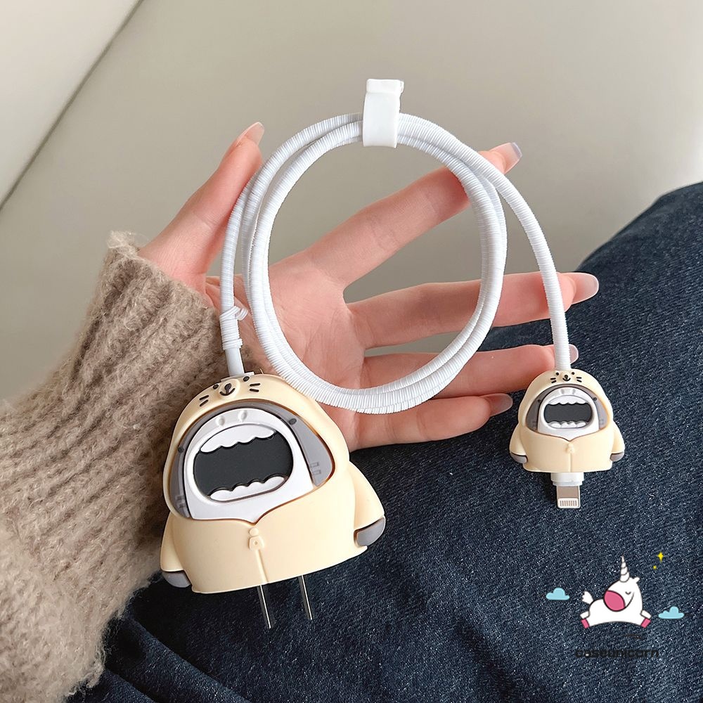 Hoạt Hình Bộ 4 Món Bảo Vệ Cáp Sạc 4 Trong 1 Cho apple 18w / 20w