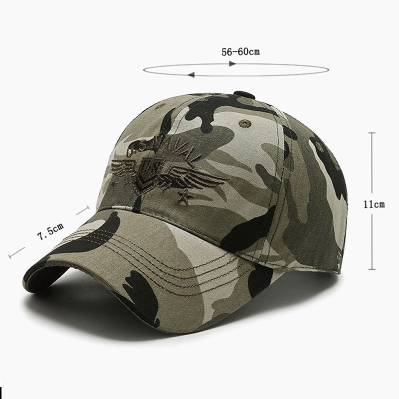 Mũ Lưỡi Trai Họa Tiết Rằn Ri Quân Đội Cho Nam