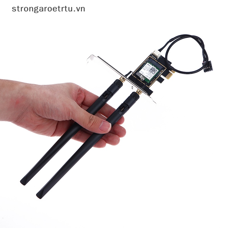 Card Mạnh Mẽ Không Dây 2.4g / 5g intel 7260ac pci-e Cho Máy Tính Để Bàn Kết Nối bluetooth 4.0