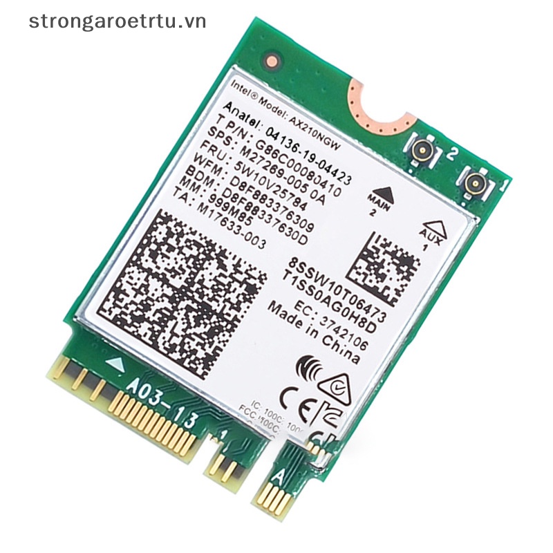 Card wifi Không Dây ax210 6e intel ax210 bluetooth 5.2 m.2 ax210ngw 2.4ghz 5ghz 6ghz 5374mbps 802.11A ax200 vn