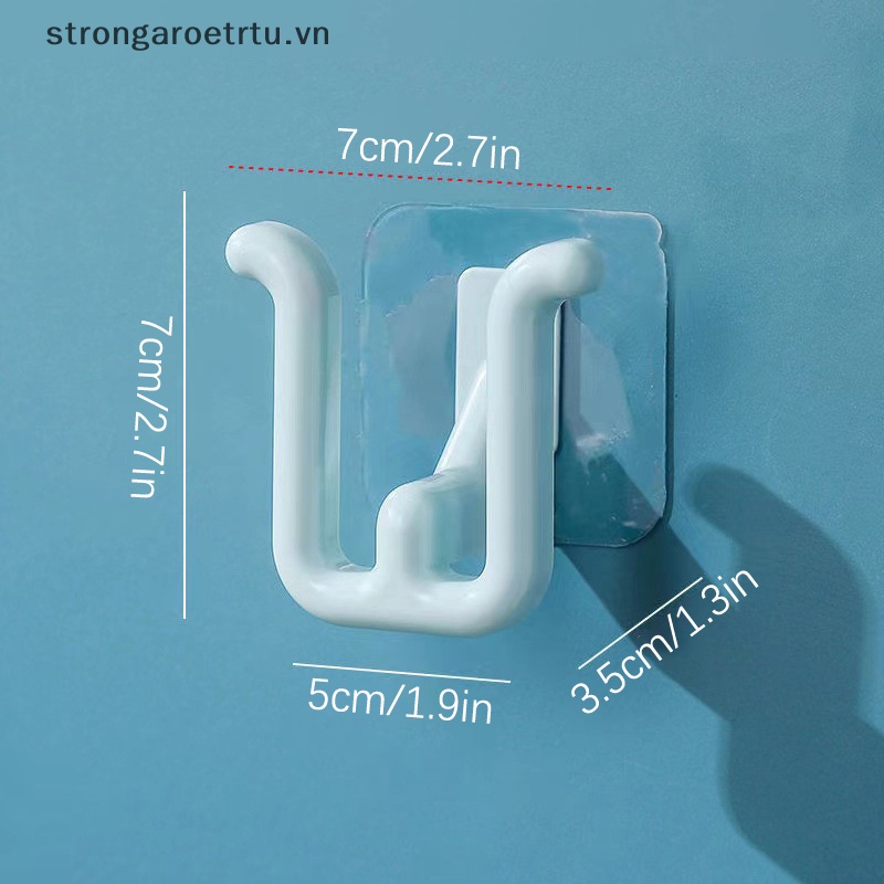 Móc Treo Dép Dán Tường Nhà Tắm / Vệ Sinh Đơn Giản Thoát Nước Có Móc Treo Phơi Khô vn