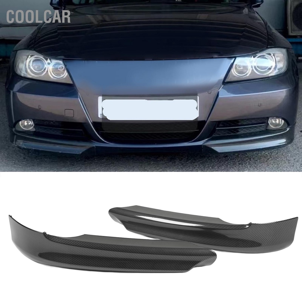 CoolCar 1 Cặp Cánh Gió Cản Trước Môi Khí Động Học Bề Mặt Mịn Phù Hợp Cho 3 Series E90 Sedan Pre‑LCI 2005‑2008