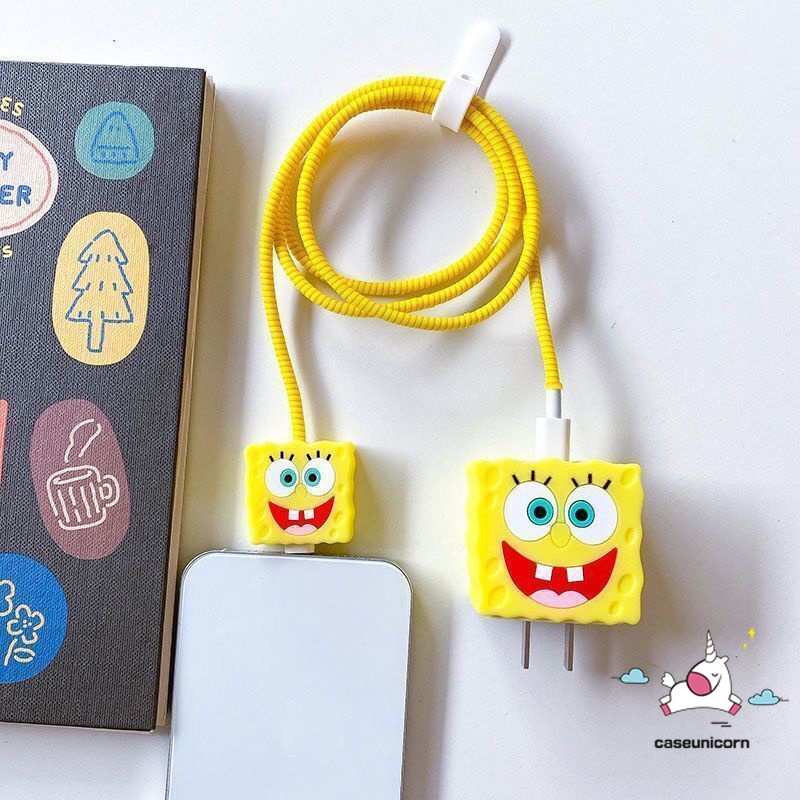 Hoạt Hình Bộ 4 Món Bảo Vệ Cáp Sạc 4 Trong 1 Cho apple 18w / 20w