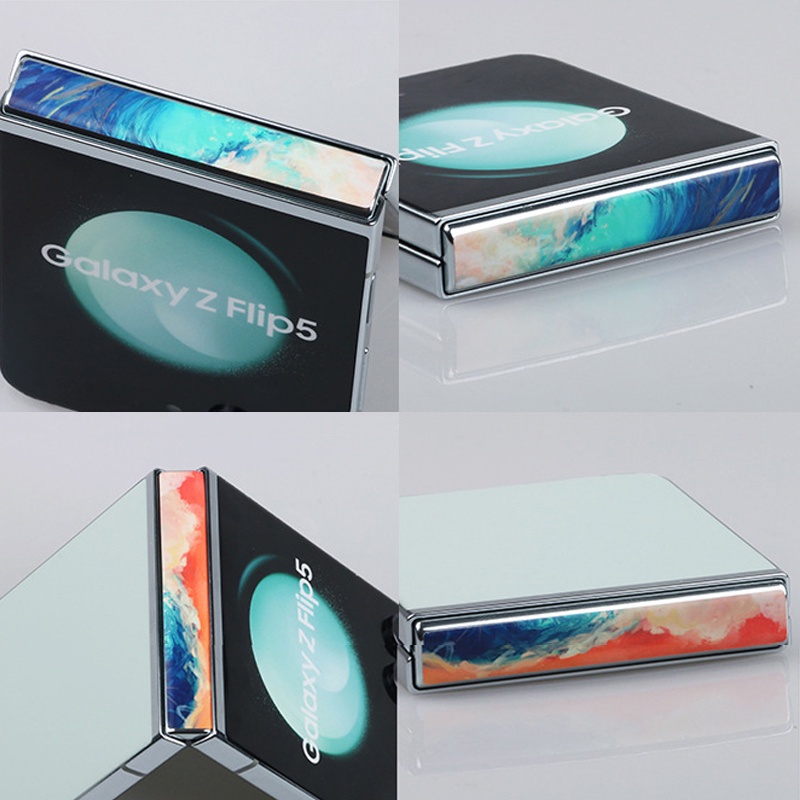For Galaxy Z Flip 5 Miếng Dán 3m Họa Tiết Hoạt Hình Trang Trí Xe Hơi samsung z flip 5 5G