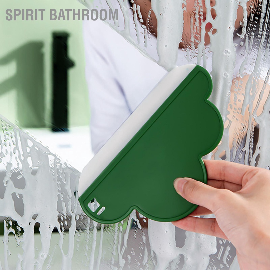SPIRIT Bathroom Lưỡi nước PP Silicone Vắt Loại bỏ sương mù hiệu quả Khăn lau mini có thể treo được cho phòng tắm Cửa sổ nhà bếp
