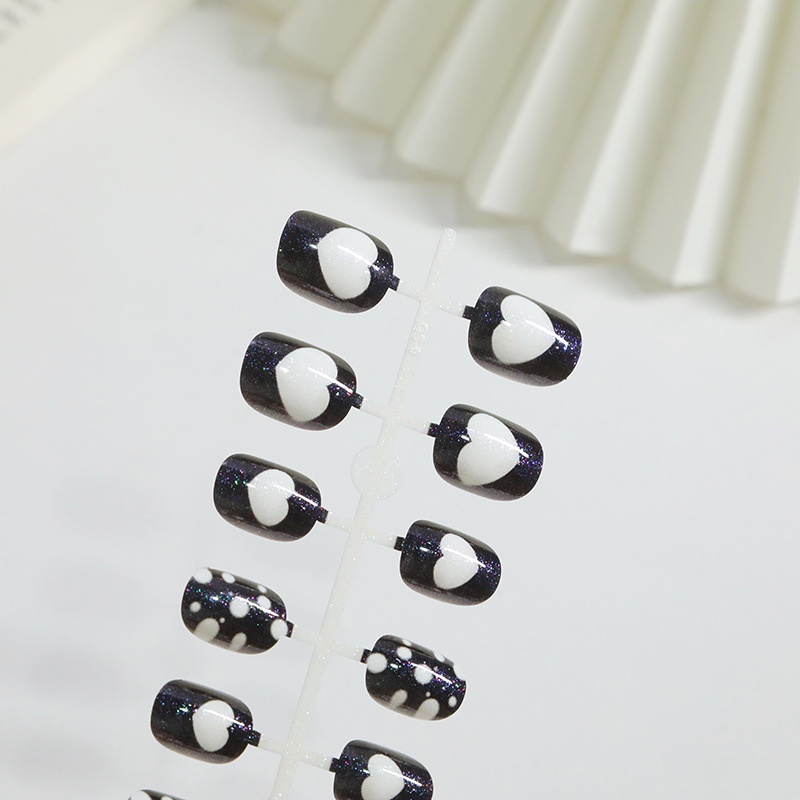 Bộ 24 Móng Tay Giả Họa Tiết Hoạt Hình Dễ Thương Cho Bé Gái