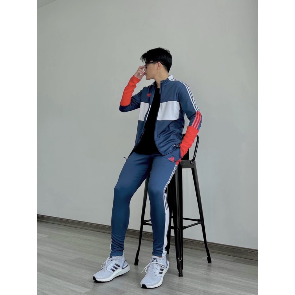 Bộ Quần Áo Thể Thao Adidas Men's Tiro Track - Navy/red