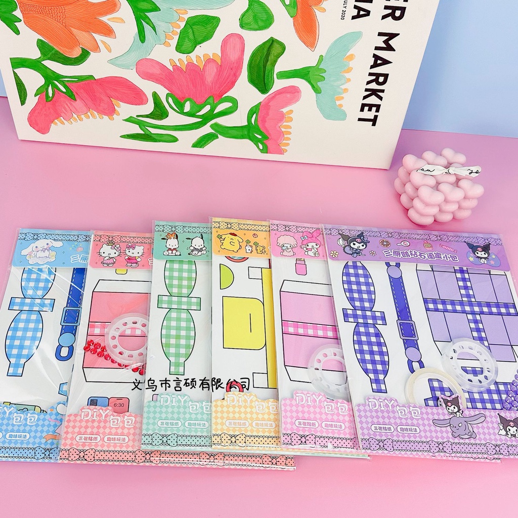 Túi Xách Tự Làm Họa Tiết Hoạt Hình sanrio Dễ Thương Vui Nhộn