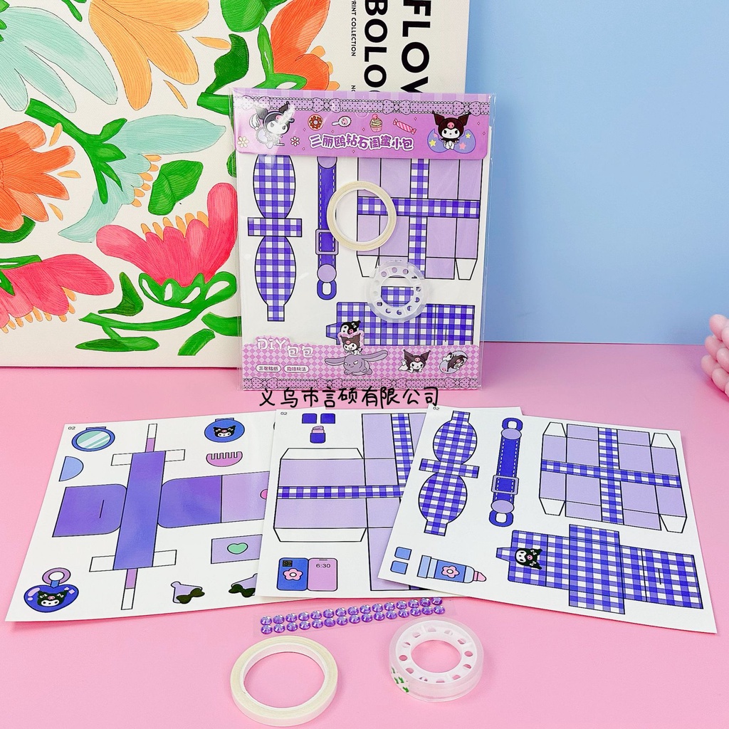 Túi Xách Tự Làm Họa Tiết Hoạt Hình sanrio Dễ Thương Vui Nhộn