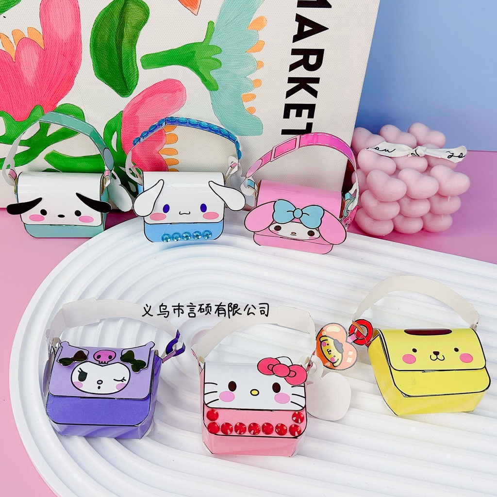 Túi Xách Tự Làm Họa Tiết Hoạt Hình sanrio Dễ Thương Vui Nhộn