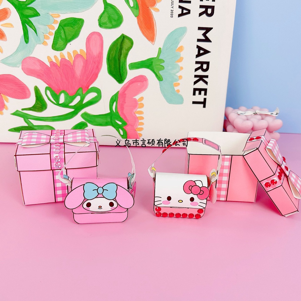 Túi Xách Tự Làm Họa Tiết Hoạt Hình sanrio Dễ Thương Vui Nhộn