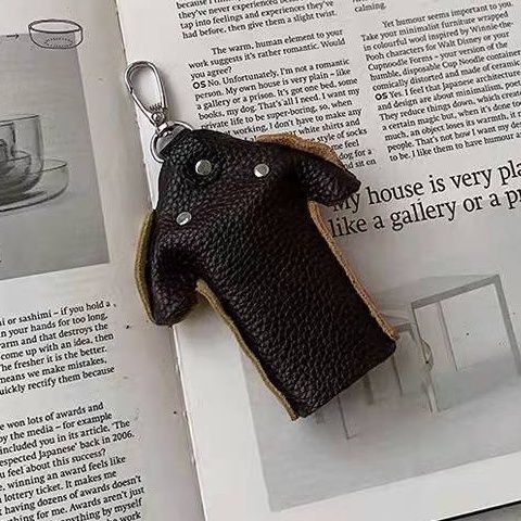 Vỏ Bọc Chìa Khóa Bằng Da Bò Màu Tương Phản handmade Sáng Tạo Mẫu 2023 Dành Cho Cặp Đôi