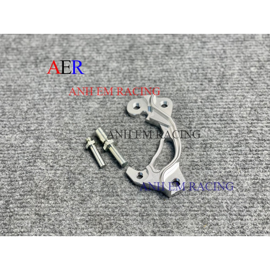 Pat gắn heo zin cho MIO M3 lên đĩa 220mm CNC nguyên khối kèm sẵn chốt gài heo inox
