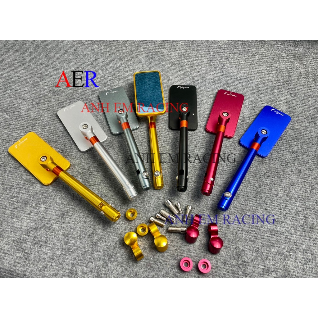 Kính chiếu hậu xe máy kiểu iphone vuông  1 cái