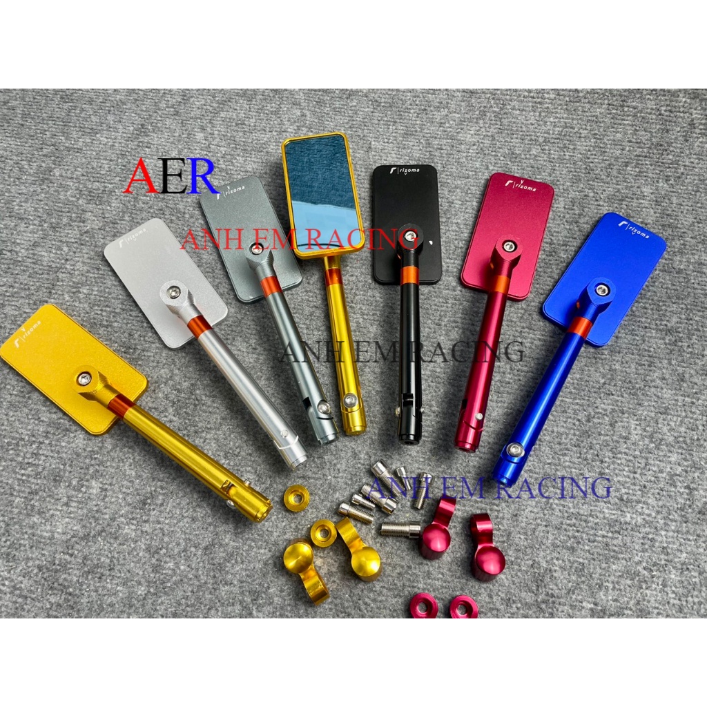 Kính chiếu hậu xe máy kiểu iphone vuông  1 cái