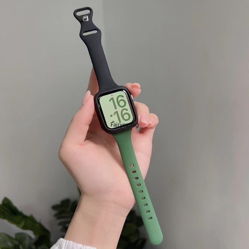 Dây Đeo Đồng Hồ Hai Màu Cho apple watch ultra 2 49mm 45mm 44mm 42mm 41mm 40mm 38mm iwatch series 9 ultra 7 se 3 6 8 5 4